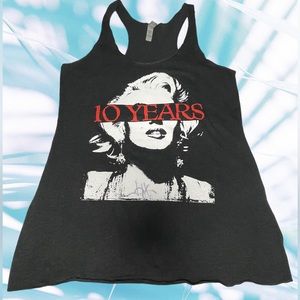 10 Years Band Jesse Hassek Marilyn Monroe Racer Back Tank Top (Autographed)